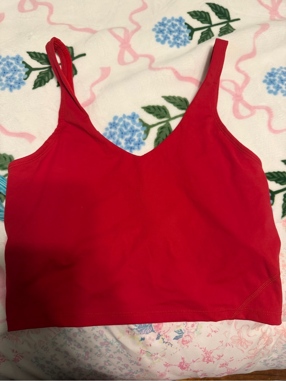 Red Women's Seamless Crop Bralette - Lululemon